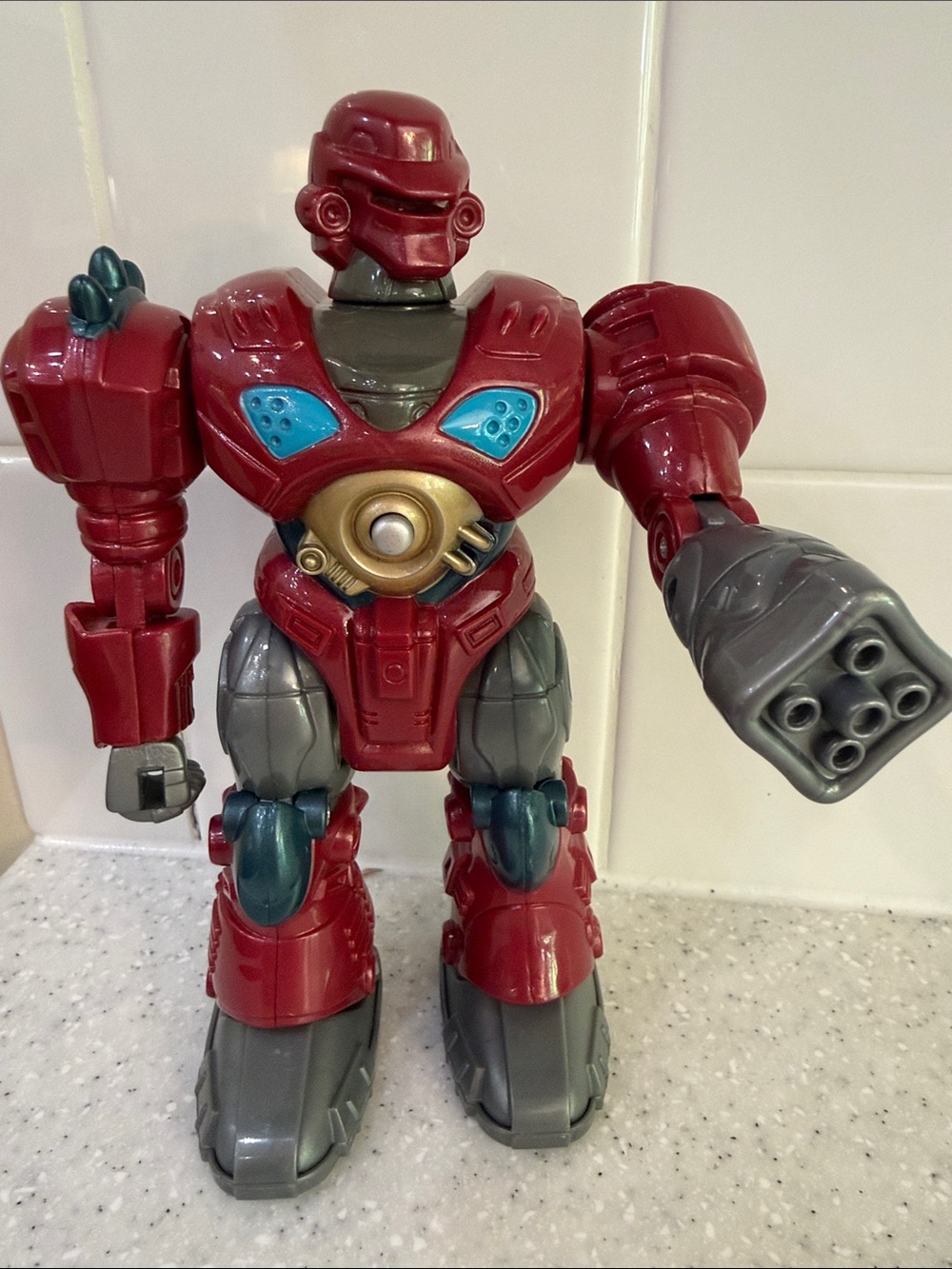 Red Hap P Kid Toys MARS 7" Walking Robot Figure Attack Robot Squad